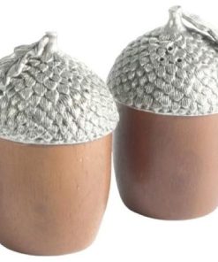 Wood Acorn Salt and Pepper Shaker, 2-Piece Set