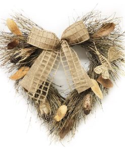 Willow Bird 20" Twig Heart Wreath