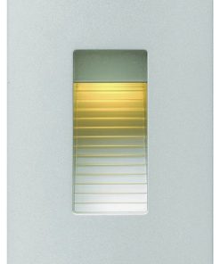 120V 4W LED Vertical Step Light - 3 Inches Wide by 4.5 Inches High Titanium