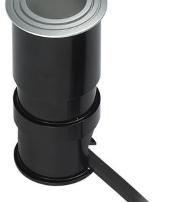 Wet Spot Button Light, 1-Light, LED, Metallic Gray, Frosted Glass Lens, 1.8"W