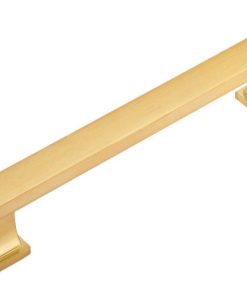 [10-PACK] Cosmas 702-160BB Brushed Brass Contemporary Cabinet Pull