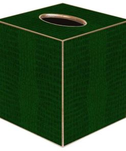 TB2620 - Green Crock Tissue Box Cover